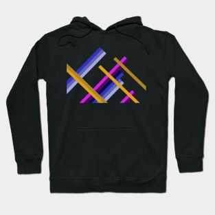 Leading lines black background Hoodie